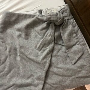 Aritzia Wilfred Light Gray Wool Skirt